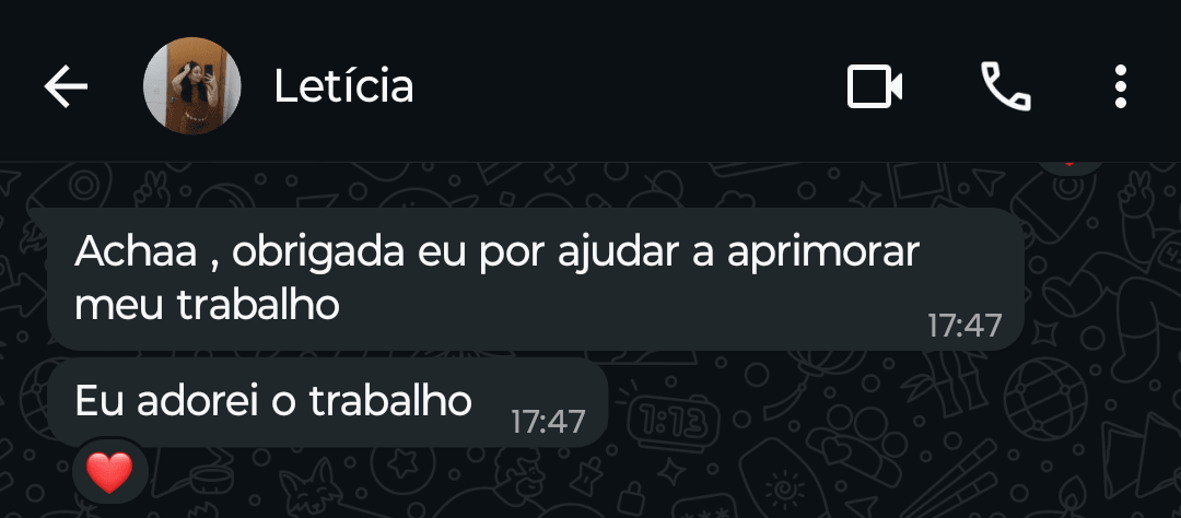 Depoimento de Letícia